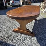 Solid oak farmhouse table, 220×90cm