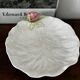 Vintage hollow dish and its 6 strawberry slip bowls