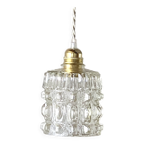 70s glass pendant light