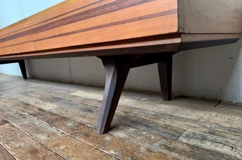 Walnut 4 drawers and compass legs