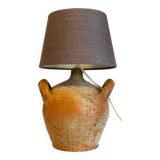 Vintage handcrafted pottery lamp