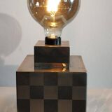 Cube lamp - checkered - Françoise Sée - Space Age Design - Vintage period - 60 / 70