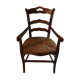 Solid cherry armchair