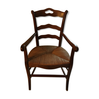Solid cherry armchair