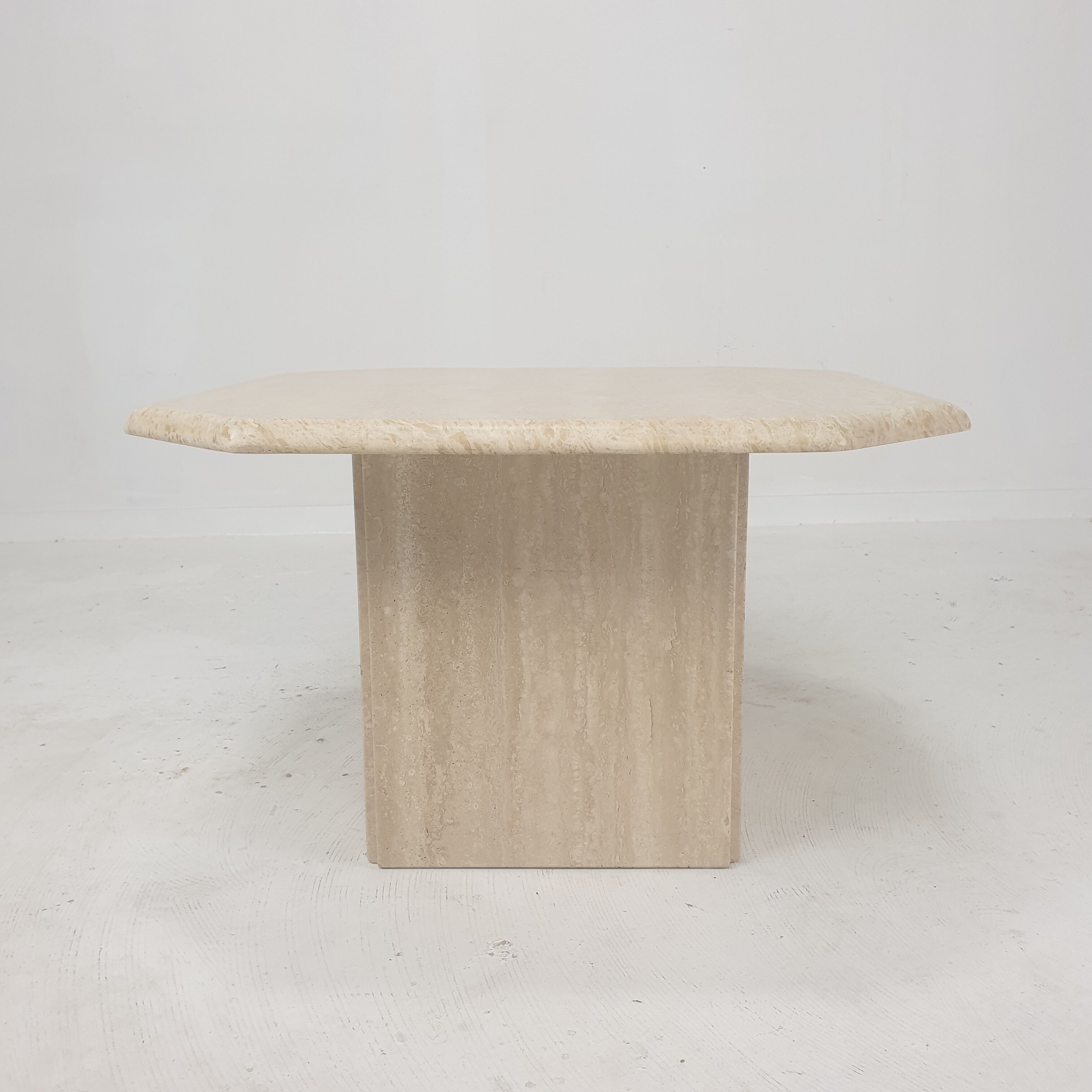 Italian Travertine Coffee Table, 1980's