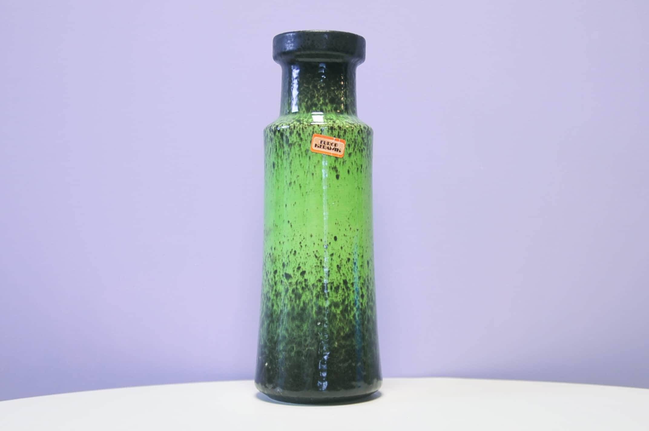 Vintage green West Germany vase Scheurich