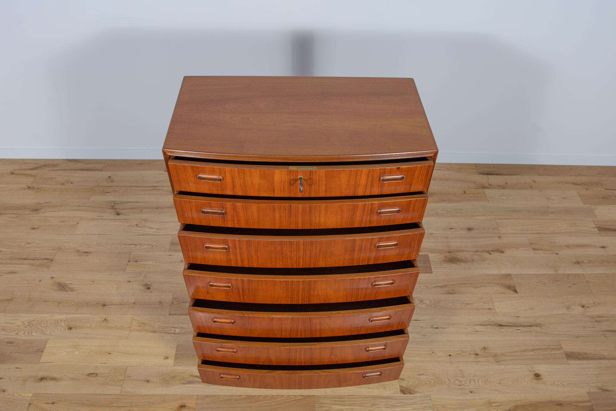 Mid-Century teak chest of drawers by Poul Jessen for PMJ Viby, 1960s