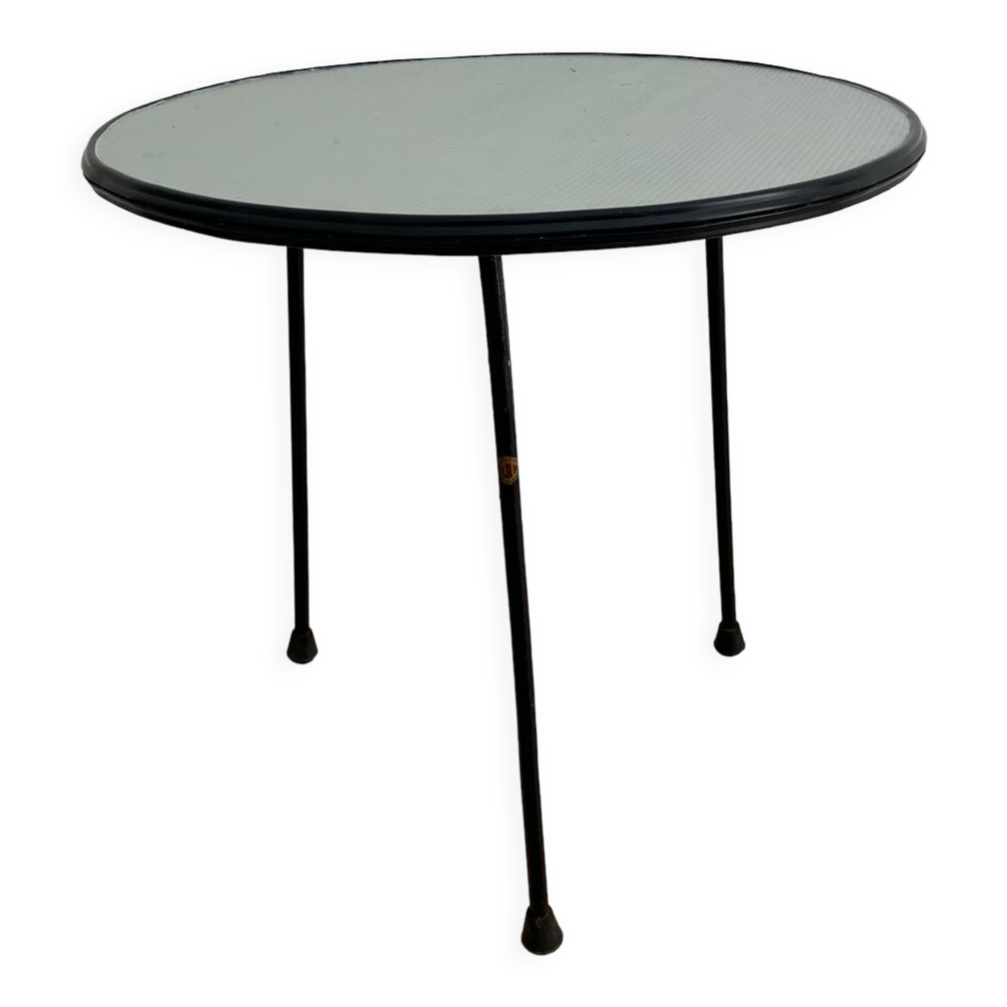 Metal tripod coffee table