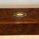 Glove box in cedar magnifying glass napoleon III marquetry boulle xix century