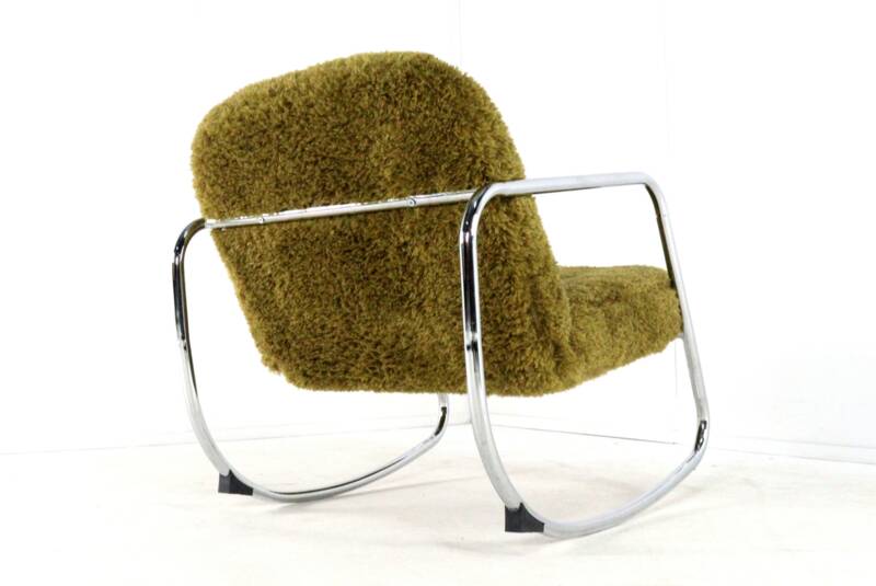 'Doodle' rocking chair - unique designer piece - unique upholstery