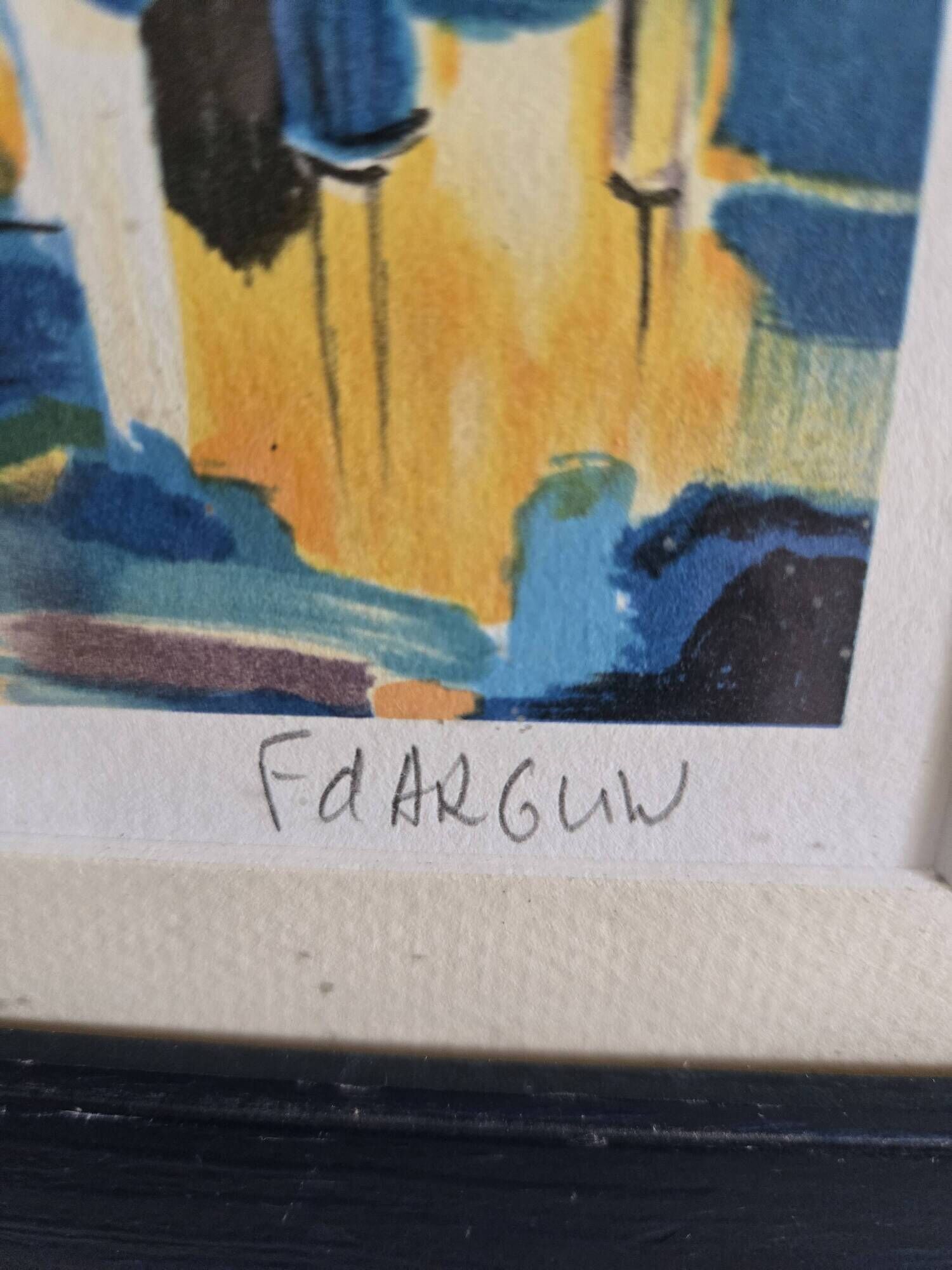 Lithograph F. Daguin "The Yellow Sails" 100/200