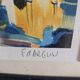 Lithograph F. Daguin "The Yellow Sails" 100/200