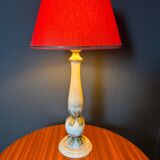 Alabaster column lamp from the 1960s
