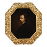 Portrait of Van Dyck with elegant gilded frame from the 19th century