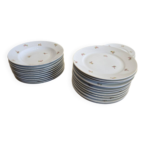 Lot d'assiettes creuses - porcelaine