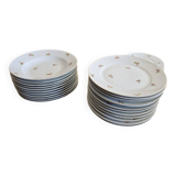 Set of Cérabel porcelain soup and dinner plates from Baudour