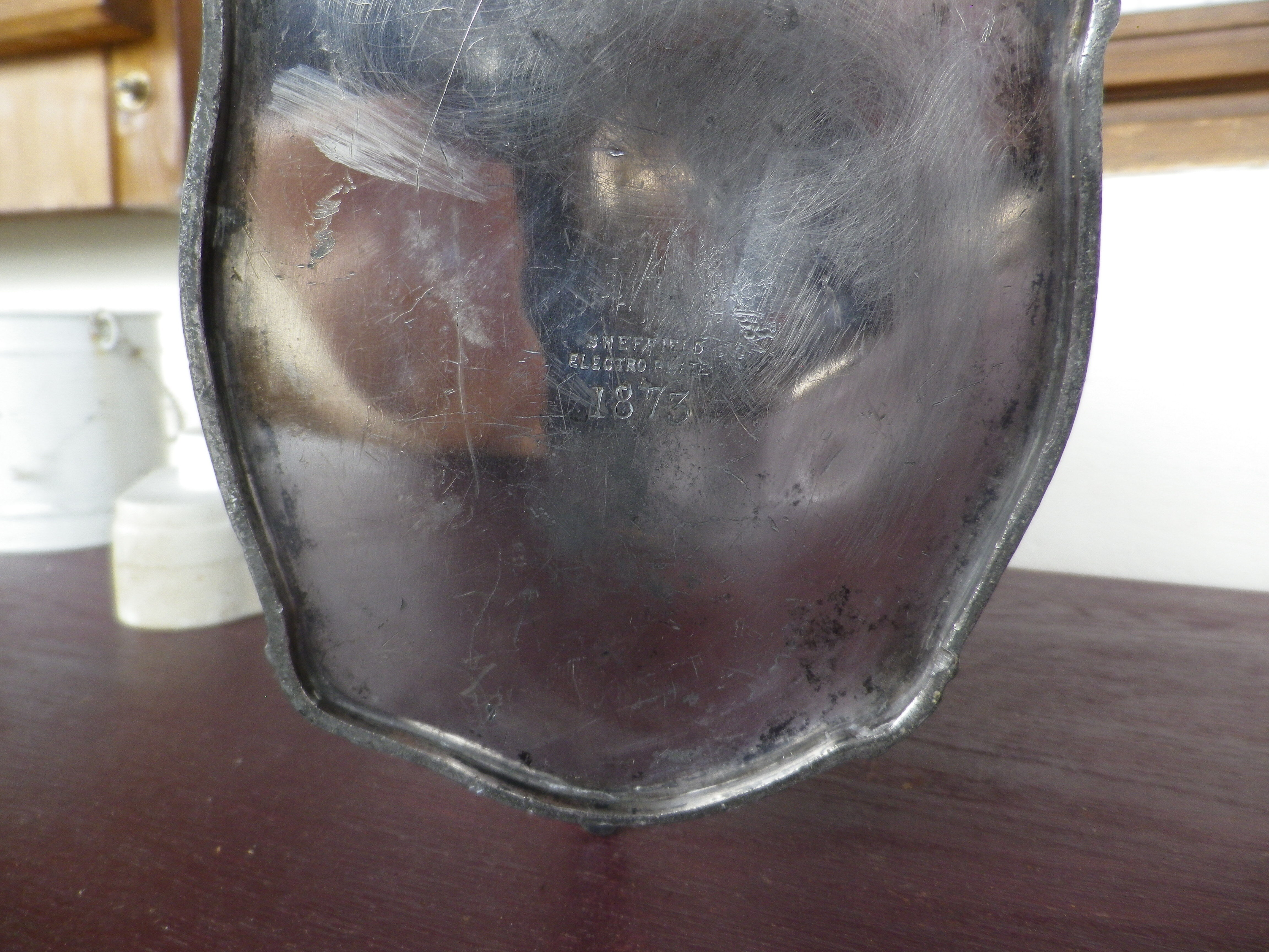 Silver metal coffee pourer