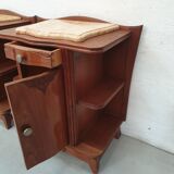 Pair of vintage bedside tables 40s