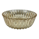 Retro/Vintage Molded Amber Glass Salad Bowl