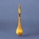 Amber yellow Empoli glass bottle