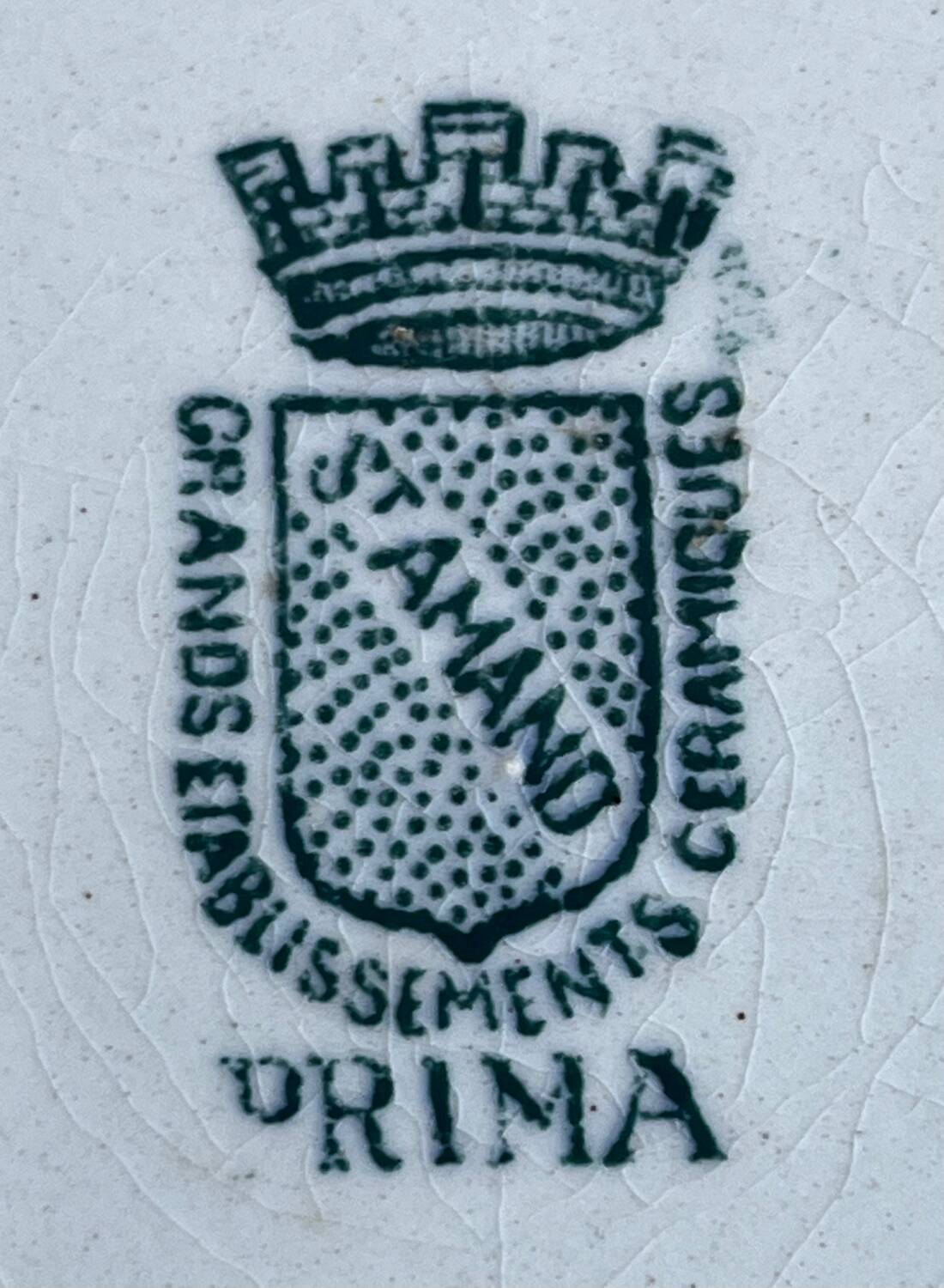 5 ironstone dessert plates