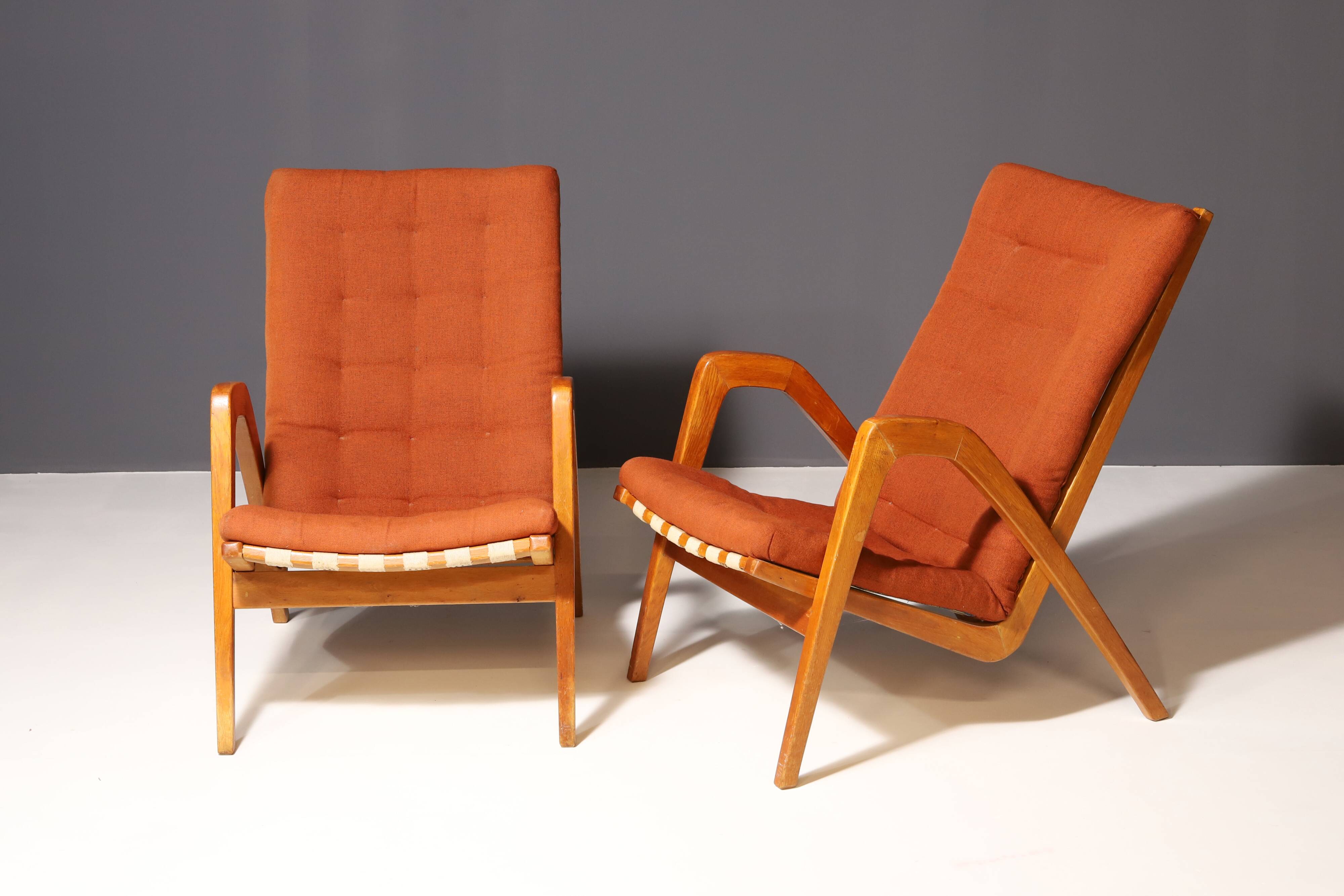Pair of armchairs by Janěk Vaněk for Krásná Jizba, 1940´s, Czechoslovakia
