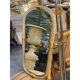 Italian Murano Glass Mirror Pair with Gold Leaf and Torciglione Design