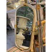 Italian Murano Glass Mirror Pair with Gold Leaf and Torciglione Design