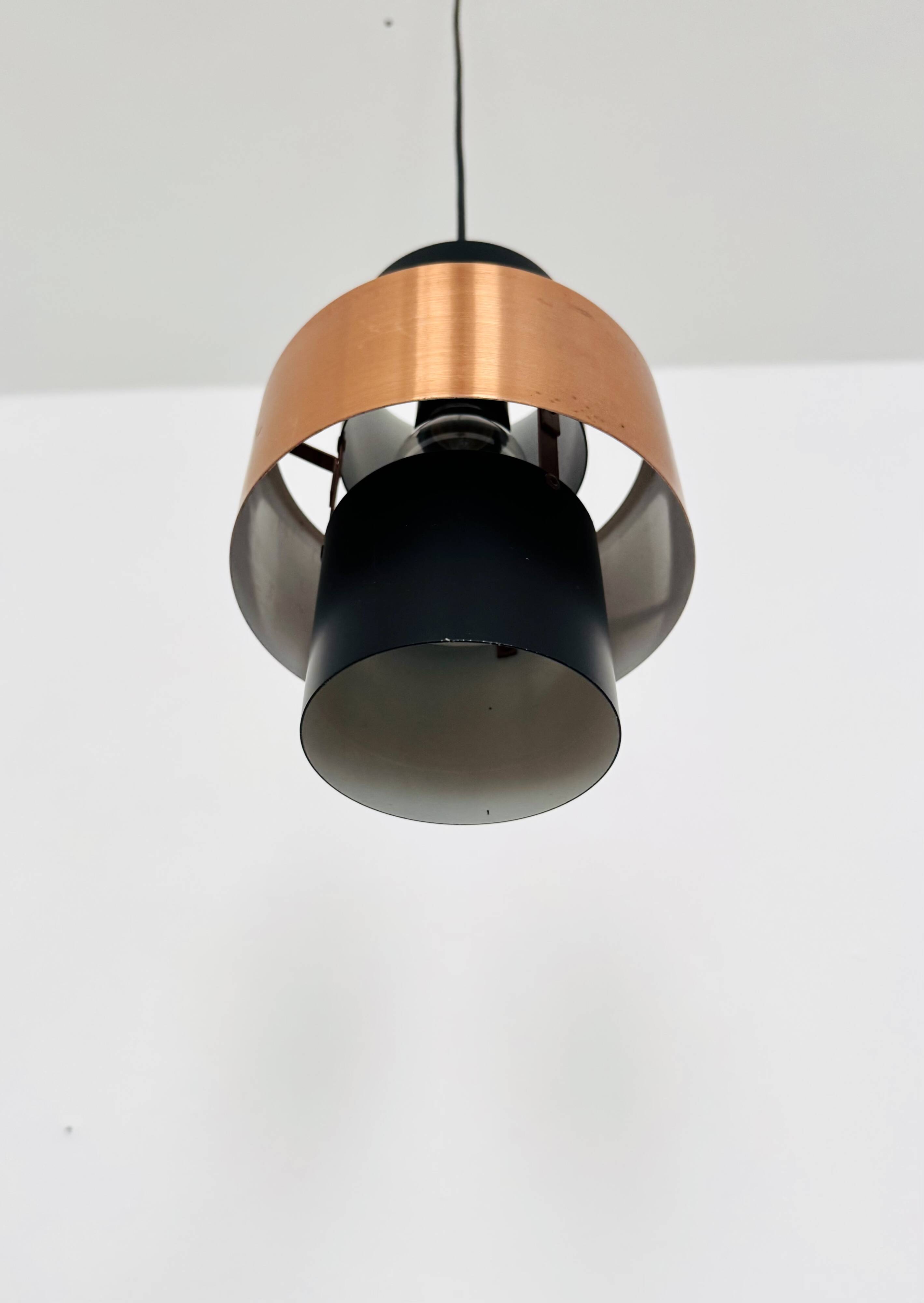 Set of 2 Danish Copper Pendant Lamps