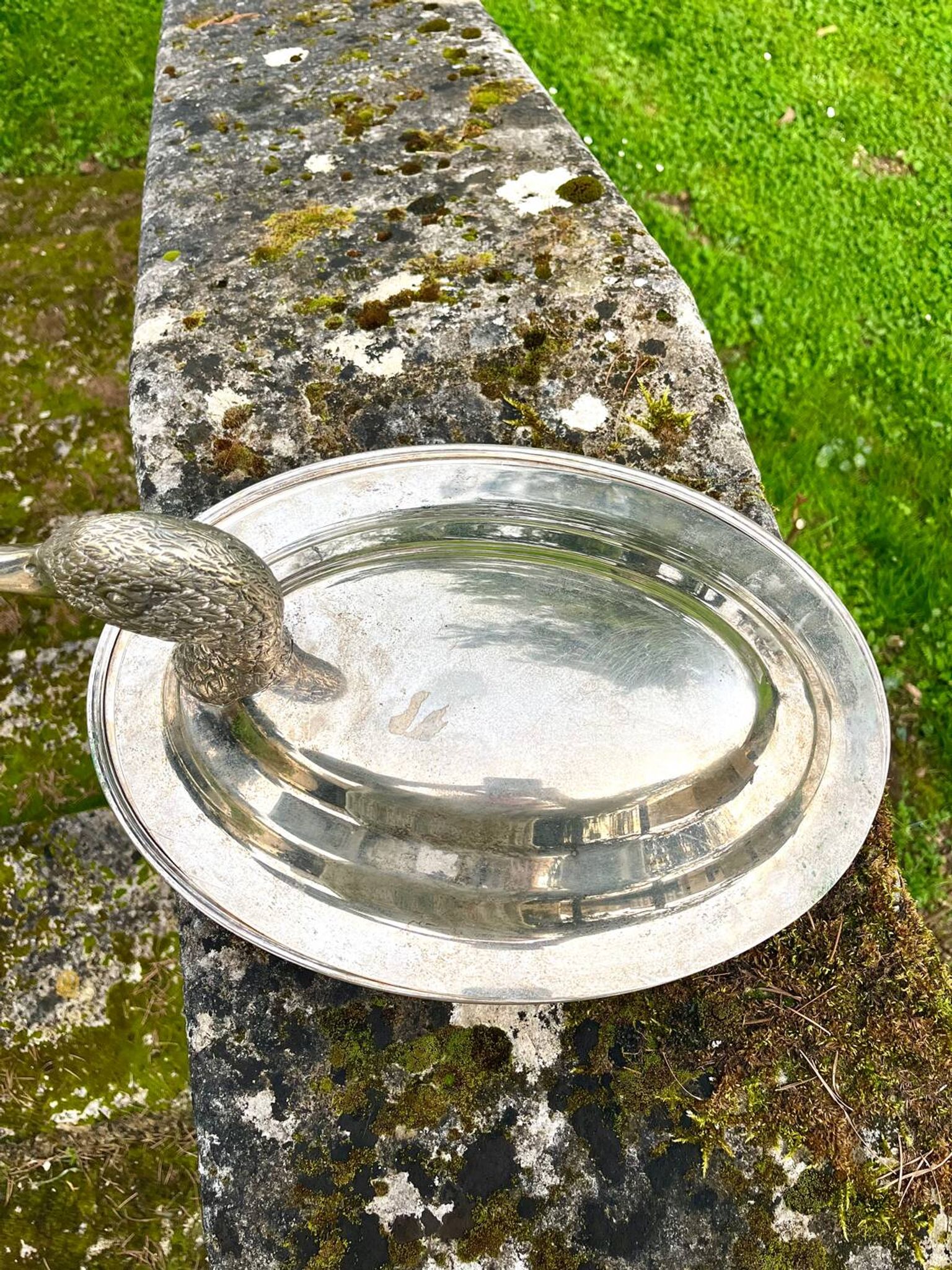 Duck Serving Platter – Vintage French EPNS Silver Plated Game Dish