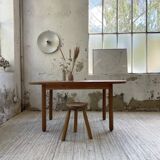 70s oval pine table from Les Arcs