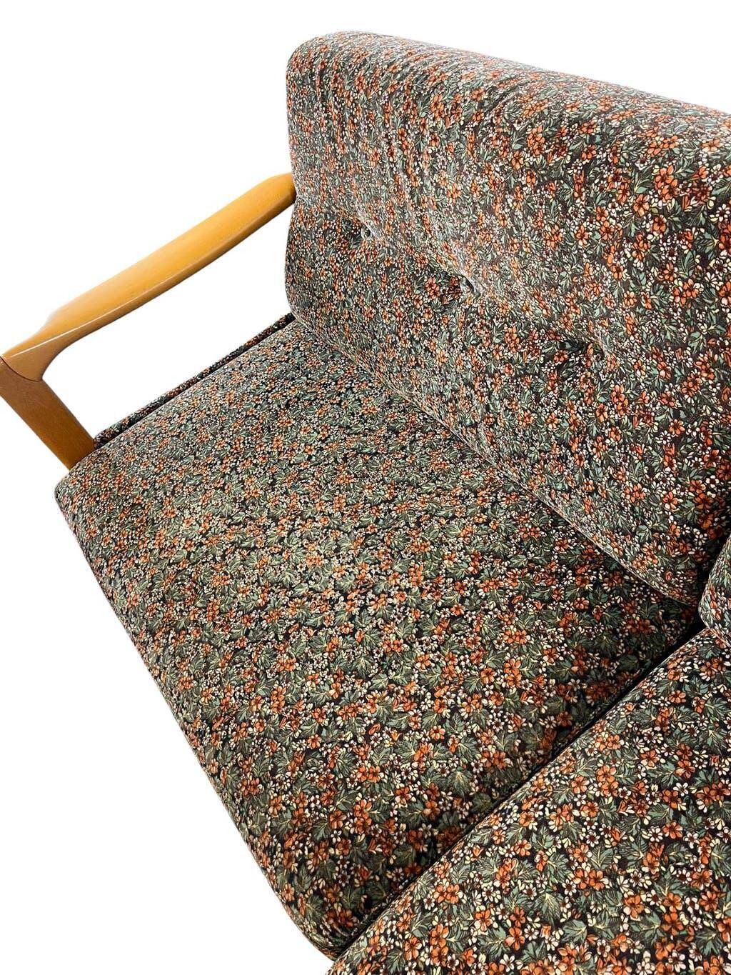 Lit de jour/fauteuil/canapé vintage en bois KNOLL