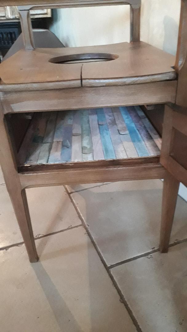 Bench chest gilded oak