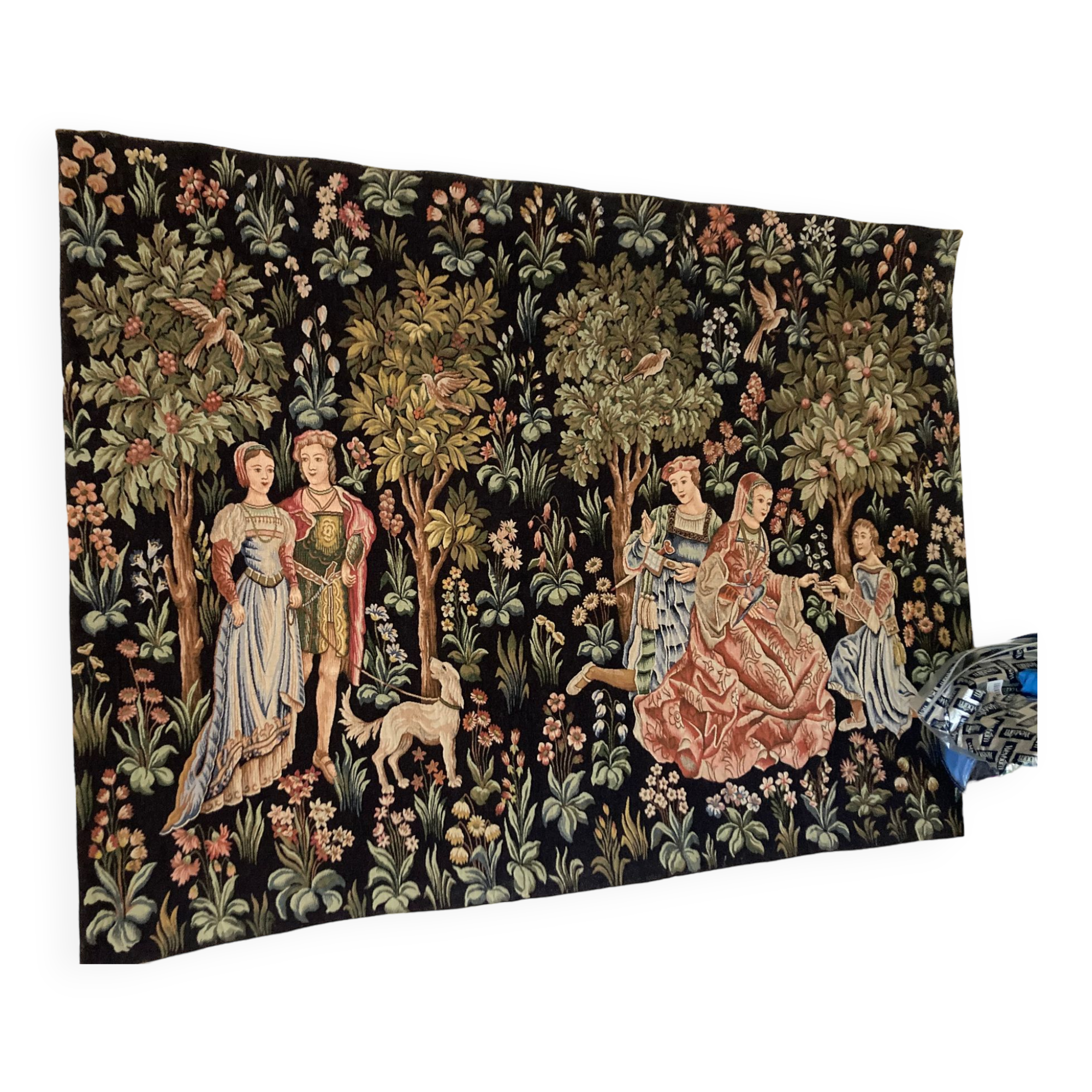 Tapisserie d’hallucinées scène galante