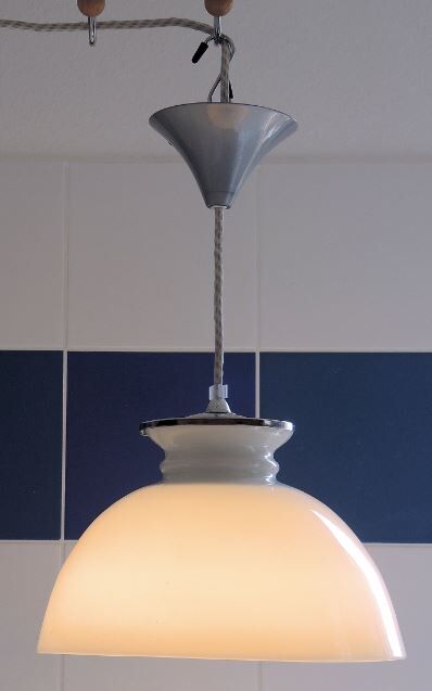 Hanging lamp opaline white 30
