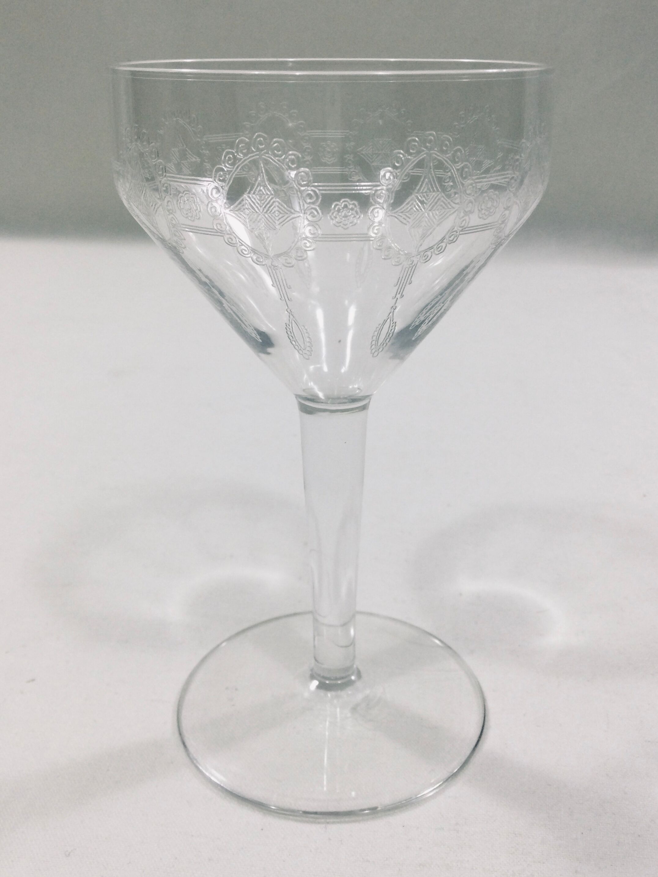 Art deco crystal glass service