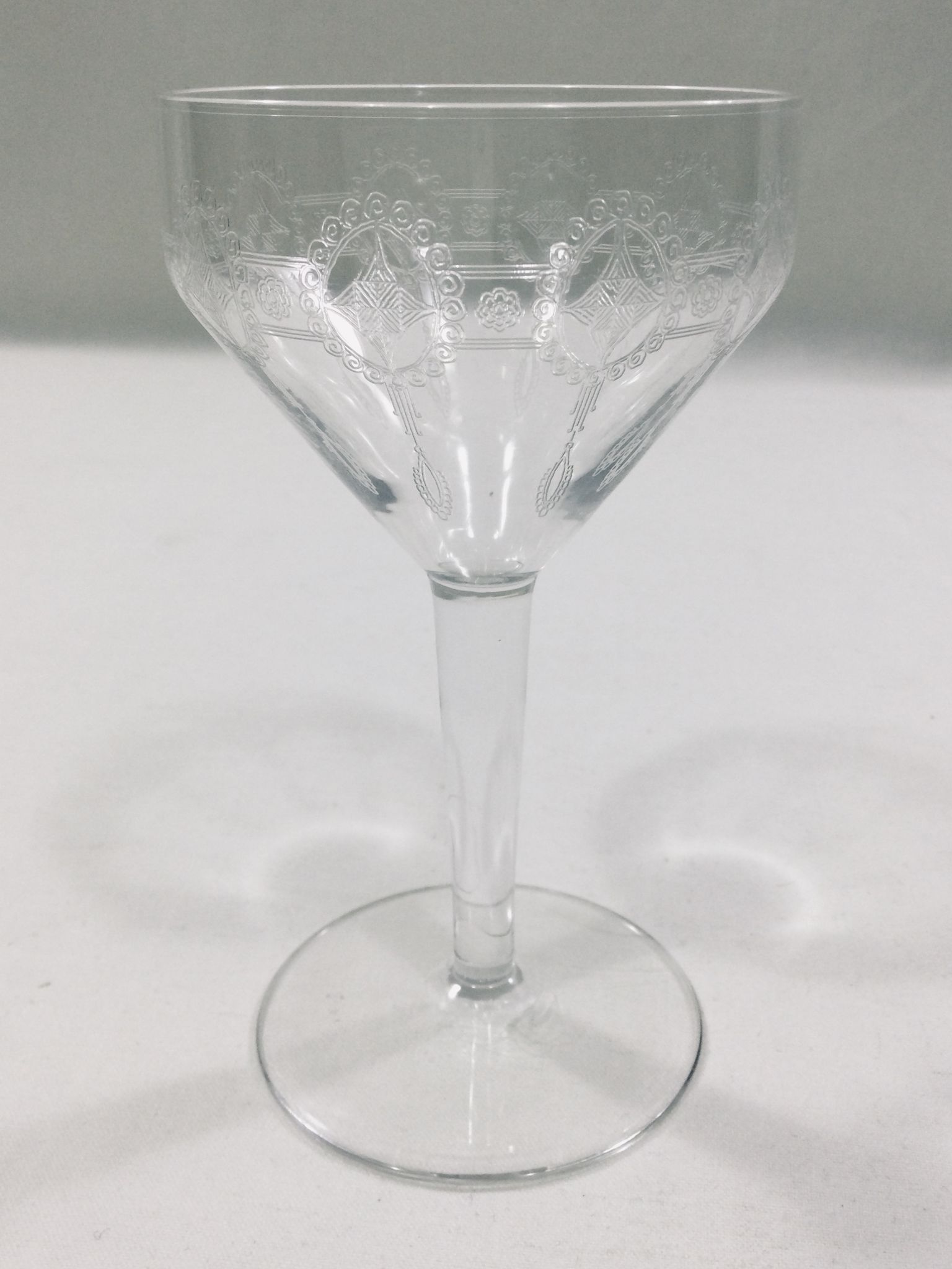 Art deco crystal glass service