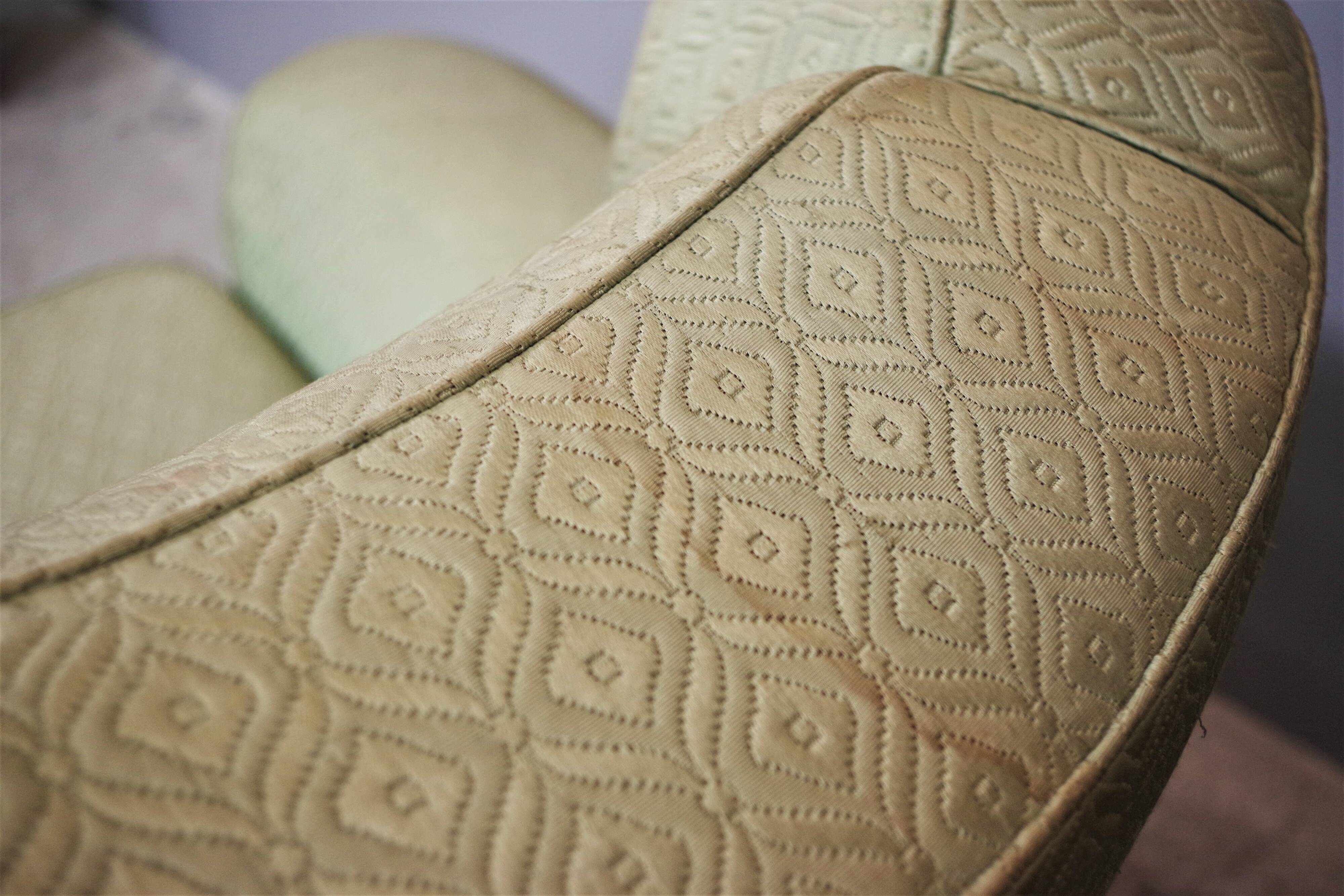 Fan-shaped armchairs set of 2