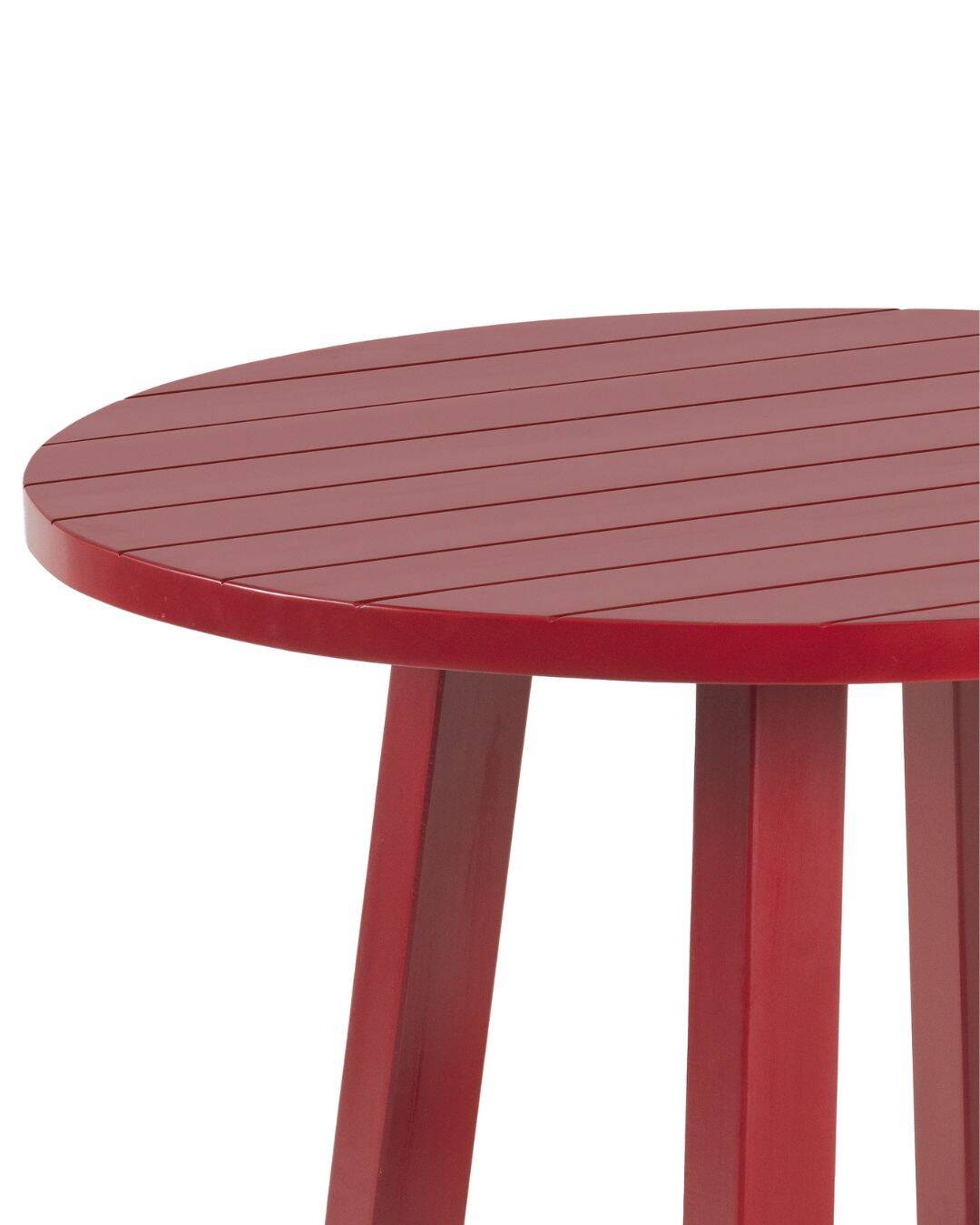 Round solid wood dining table handmade, Bacon Collection
