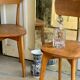 Paire de chaises en bois brut