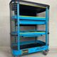Vintage industrial trolley 'Hazet Assistent' + Rademacher lamp