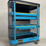 Trolley industriel vintage 'Hazet Assistent' + lampe Rademacher