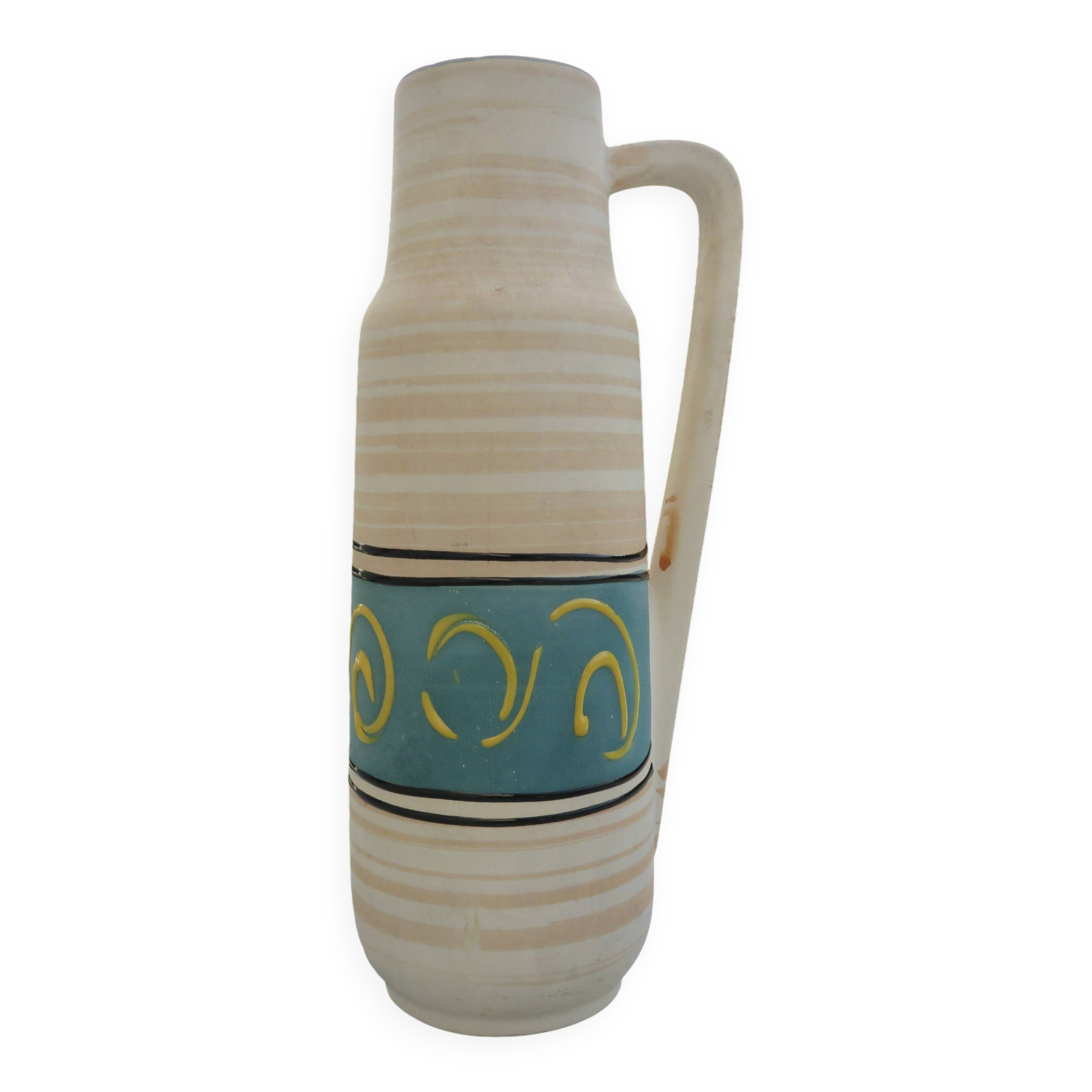 Ceramic vase with handle "W.Germany" 1970s