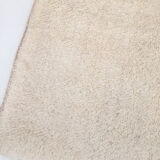 Moroccan Berber carpet Beni Ouarain ecru uni 243x184cm