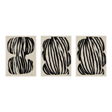 Set of 3 abstract giclee prints, 50x70