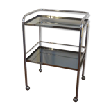 Serving in chromed metal and tinted 60s