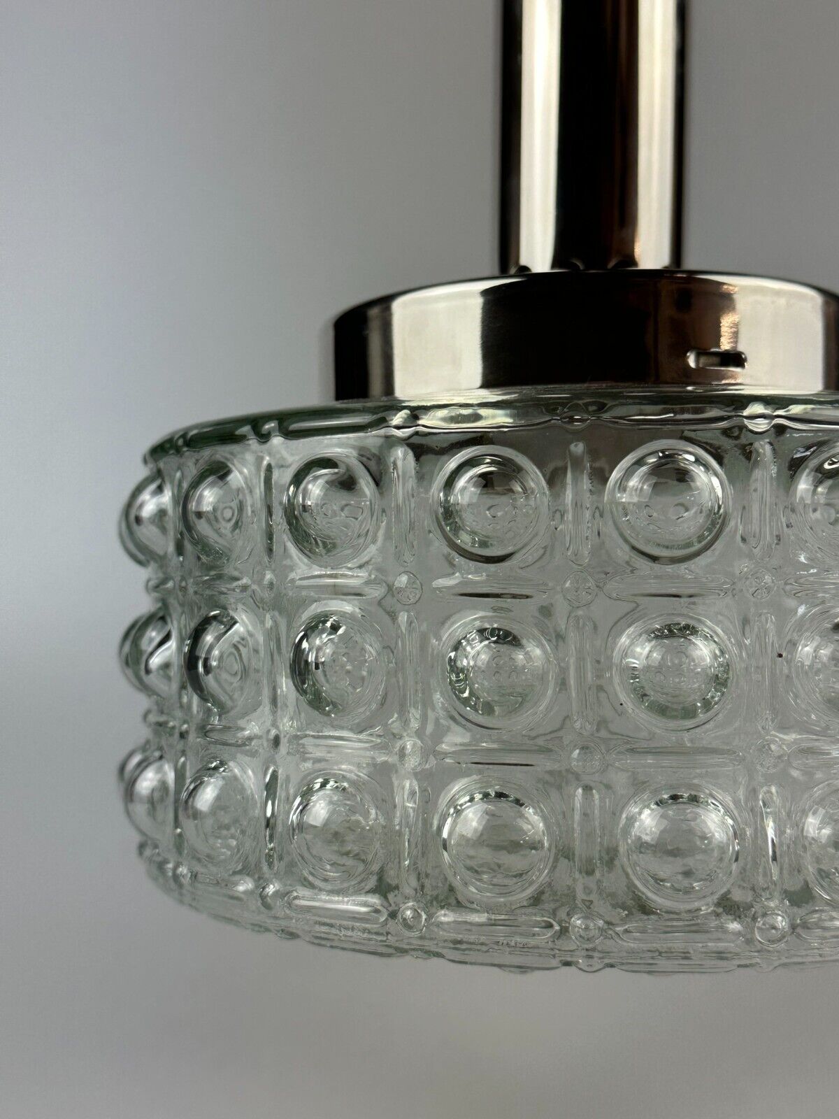 60s 70s VEB hanging lamp ceiling lamp bubble chrome glass space age design