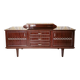 Mid-Century Wooden Dresser Sideboard with Detachable Mirror: 1970s Vintage
