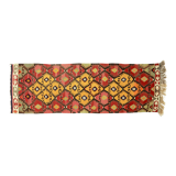 Tapis kilim artisanal anatolien, 271 cm x 90 cm