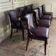 Suite de 4 chaises et 4 fauteuils Art déco en palissandre vers 1930